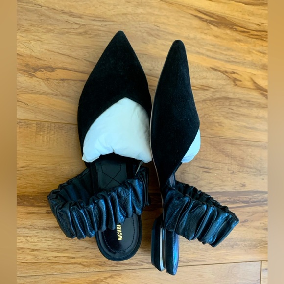 NICHOLAS KIRKWOOD black suede and leather mules size 5.5 - Picture 3 of 6